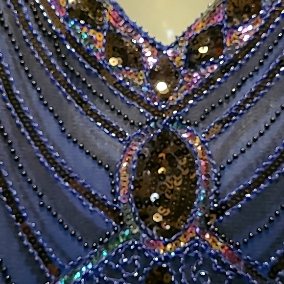 Beautiful Beaded Flapper Dress (XL) - Picture 6 of 8